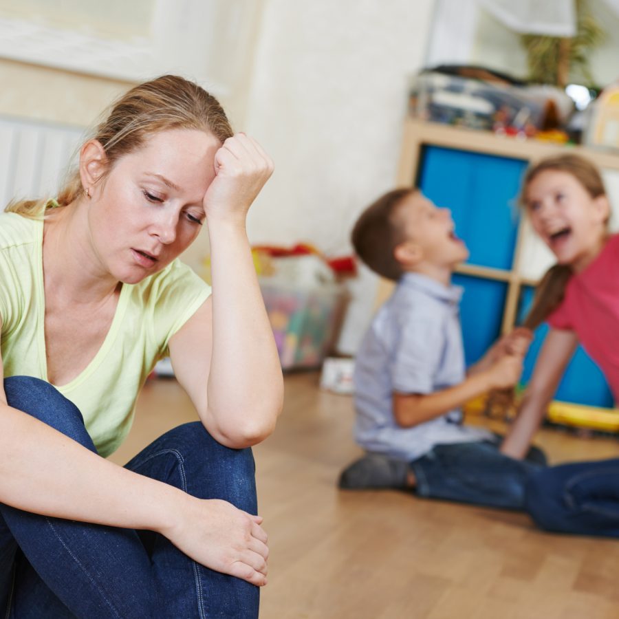 Exhausted,Mother,Frustrated,And,Upset,From,Children,Behaviour